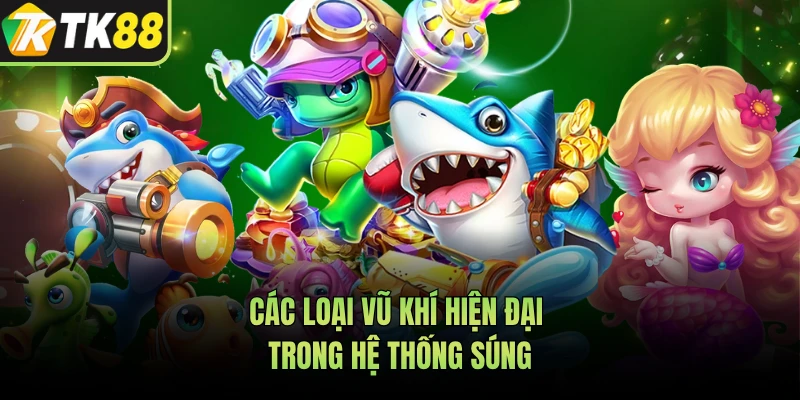 Các loại vũ khí hiện đại trong hệ thống súng